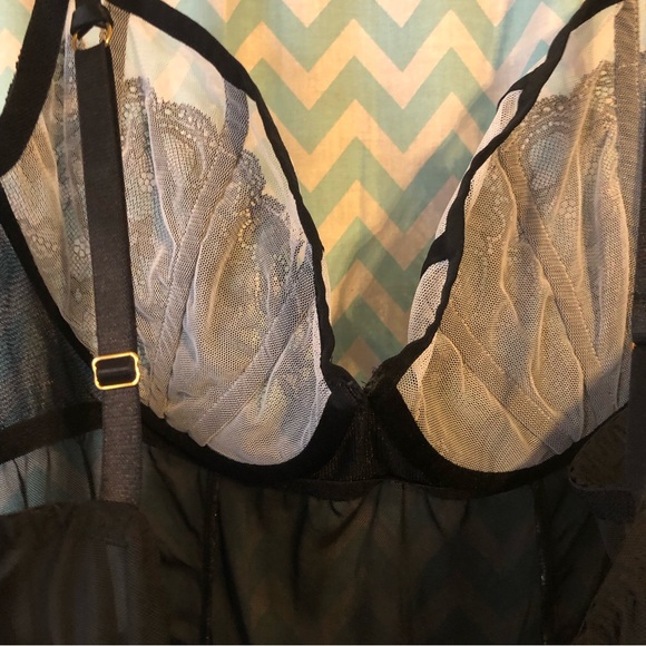 Lane Bryant Seriously Sexy black edgy underwire chemise size 18/20 NWT - Picture 4 of 10